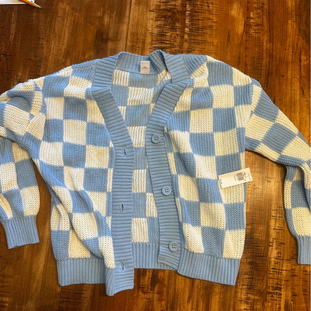 Old Navy Blue and whiteKnit Sweater